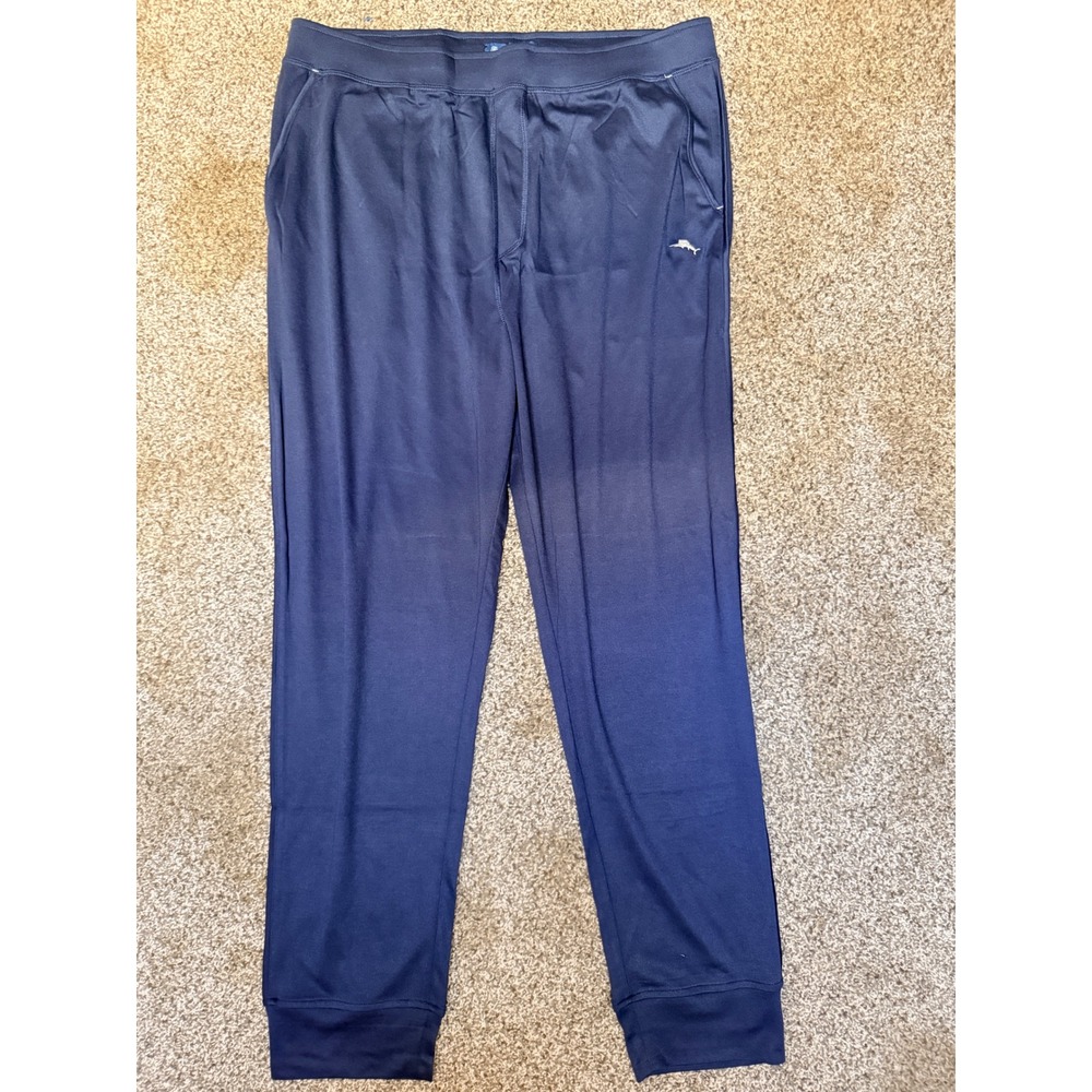 Tommy Bahama Mens Navy Blue Jogger Lounge Pants ZTB97769 Large